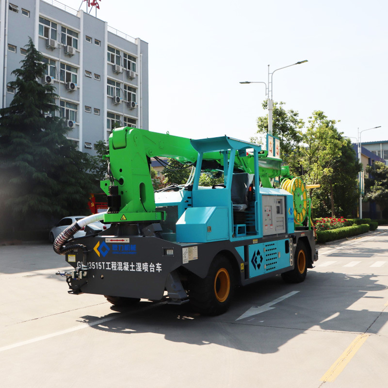 耿力GHP3515T工程混凝土湿喷台车隧道护坡湿喷机械手混凝土喷浆机