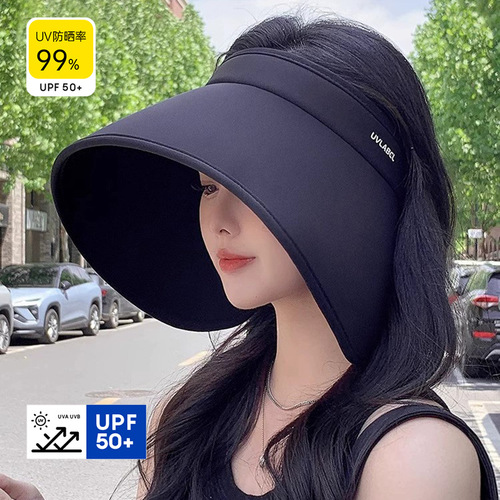 Summer Outdoor Extra Large Brim Ice Silk Cycling Sun Hat UPF 50+ UV Protection Face Shielding Face Slimming Sun Hat for Women