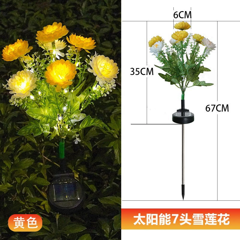 Travel realistic LED flashlight solar-powered, garden lights
