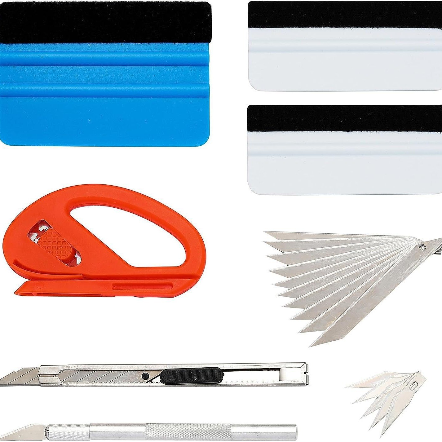 Auto film tool suit window solar film special tool beef tendon hard scraper tool cross-border suit