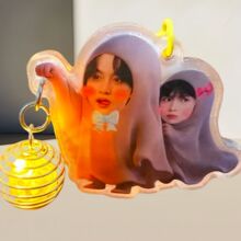 小红书同款高颜值可爱雷朋双人鬼魂亚克力钥匙扣提灯挂件礼物收藏