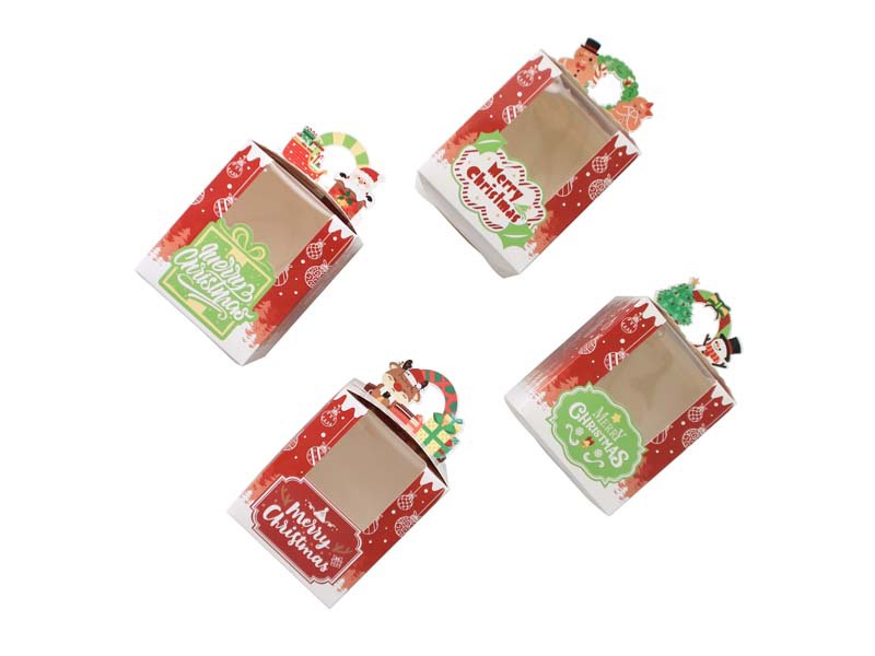 Gift Wrapping Supplies Event & Party Supplies Christmas Cute Letter Window Muffin Box 12 (3 Each) Party Gift Wrapping Supplies