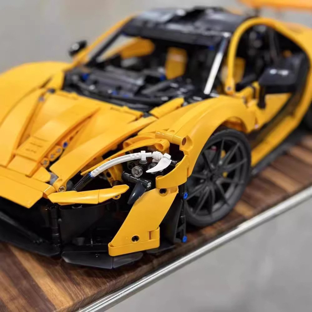 MCLAREN P1 슈퍼 럭셔리카 로고 보이즈 조립 빌딩 블록 기계 그룹 42172 원격 제어 난이도 조립 된 빌딩 블록 장난감