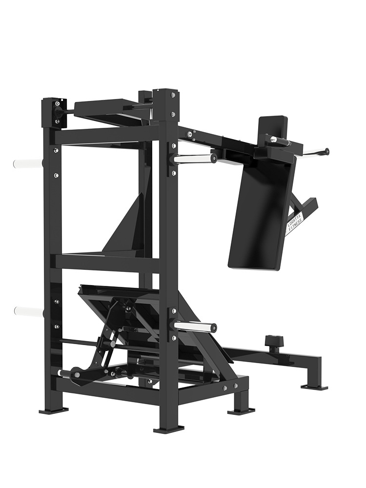 Equipo de Gimnasio Comercial Langming, Máquina de Sentadillas con Péndulo, Equipo Profesional para Entrenamiento de Piernas, Barra Completa para Sentadillas