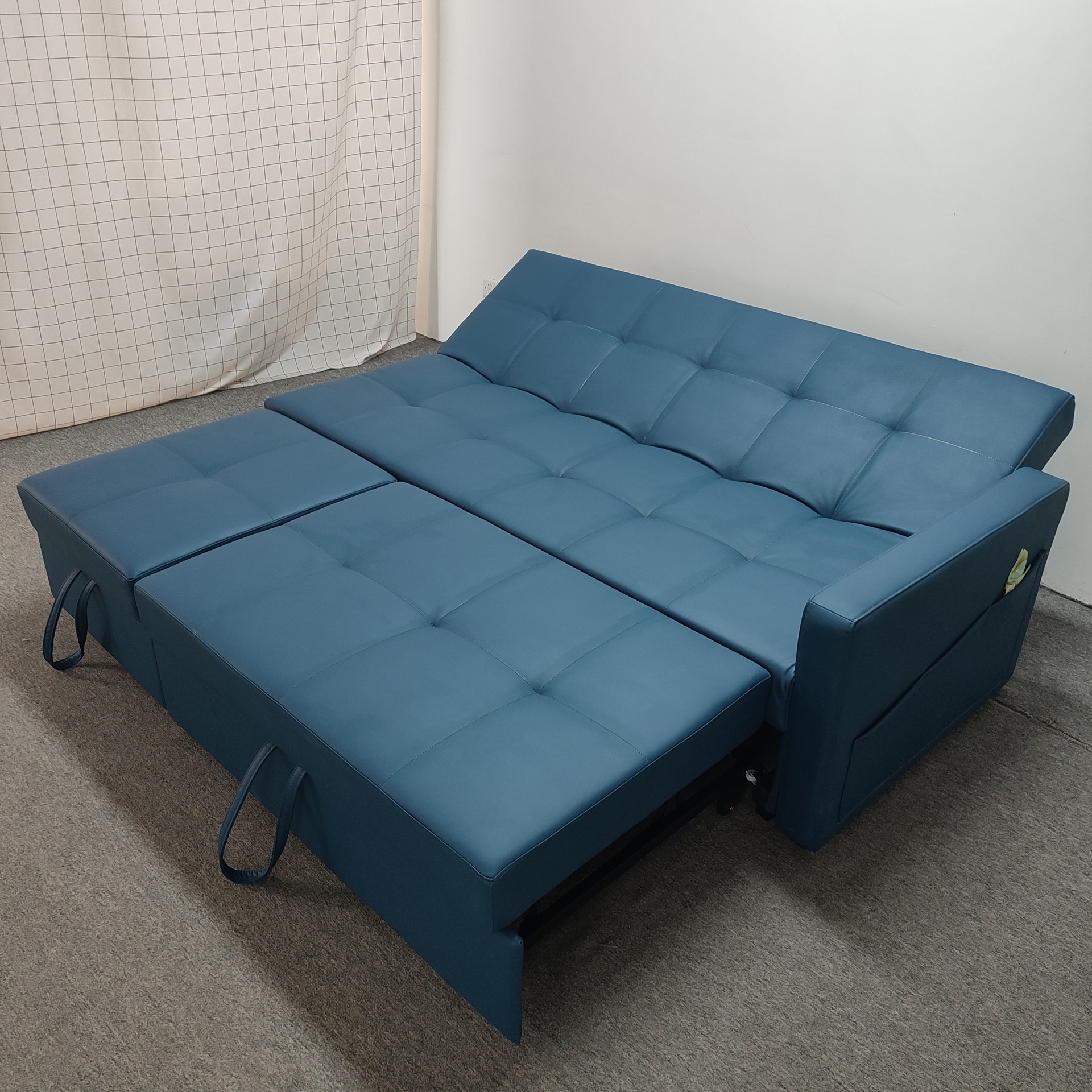 Sofá cama moderna simple multifuncional plegable de doble uso pequeño apartamento sala de estar dormitorio tela doble desmontable image 5