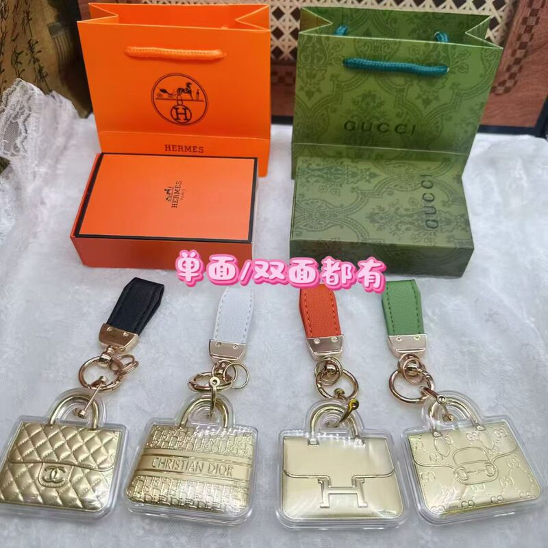 Gold Bag Pendant, Pure Gold 999, Designer Bag Keychain, Valentine's Day Gift, Popular Gift on Douyin Live Broadcast