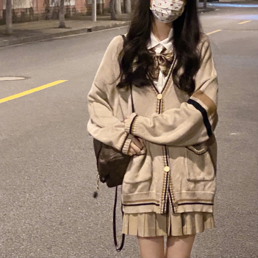 봄과 가을 일본 학교의 오리지널 JK 유니폼 스웨터 풀 세트