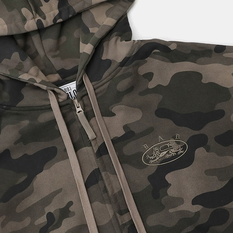 Same Style For Men And Women Badblood Bcac Series Retro Loose Camouflage Sweatshirt Women's Niche Hoodie Sports Jacket_viptrois.com