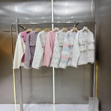 深圳南油水貂绒外套女2025冬装加厚小香风时尚品牌女装杂款批发