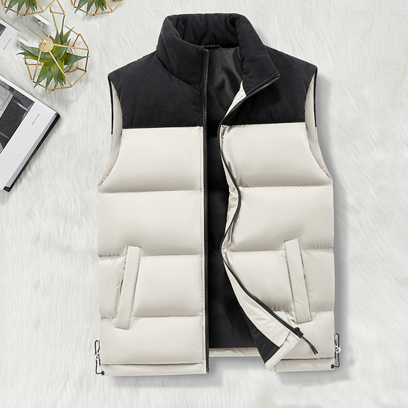 Chaqueta sin mangas al aire libre herramientas de algodón intercalado transfronterizo chaleco de invierno camisa de hombro chaleco de algodón hombre personalizado