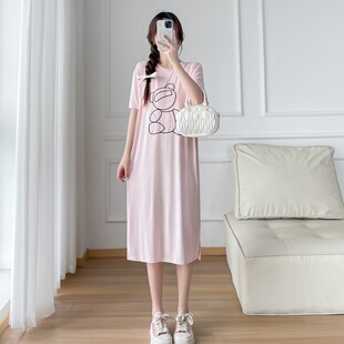 8624#(Real Shot) Summer New Modal Breastfeeding dress