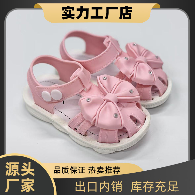 Sandalias de niñas, zapatos de verano para bebés, fábrica de exportación directa de zapatos de hebilla para bebés