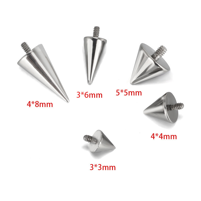 Labret piercing jewelry detail image