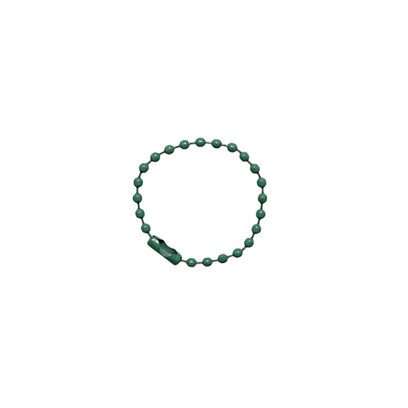 Fabricante en stock 10cm Cadena de cuentas de color Hecho A Mano DIY material clave etiqueta de la cadena redonda del grano de la cadena accesorios de la joyería