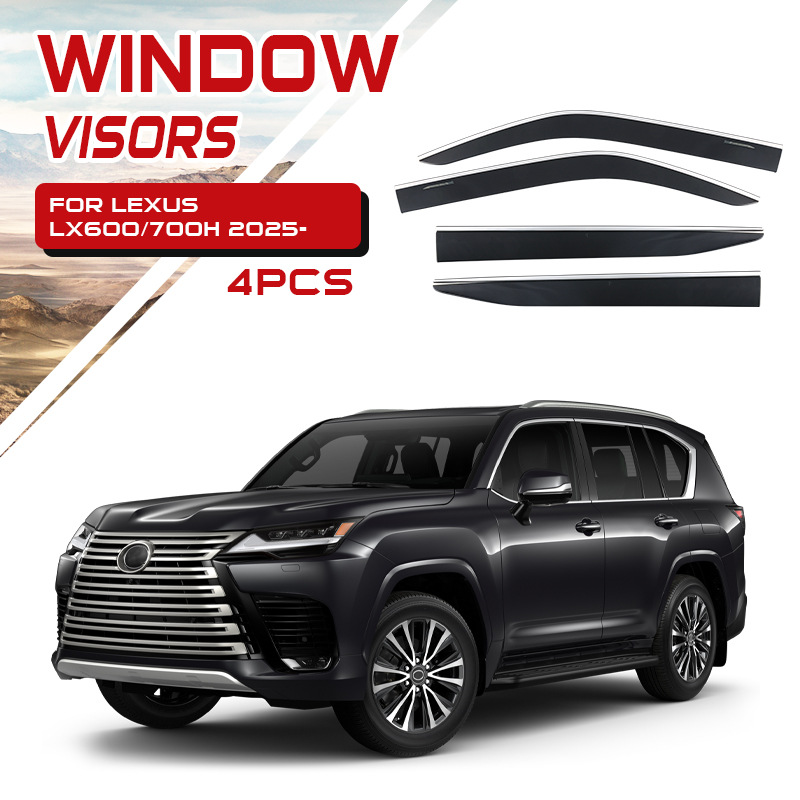Visera para Ventana de Coche, Protector de Lluvia, Compatible con Lexus LX600 LX700 LX570 GX400 460