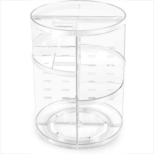 360 Rotating Skin Care Product Storage Box Light Luxury Rotatable Cosmetics Rack Transparent Cosmetics Desktop Storage Rack