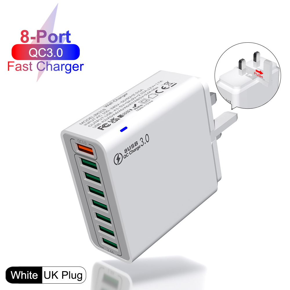 QC3.0 영국 표준 흰색 [베어메탈]