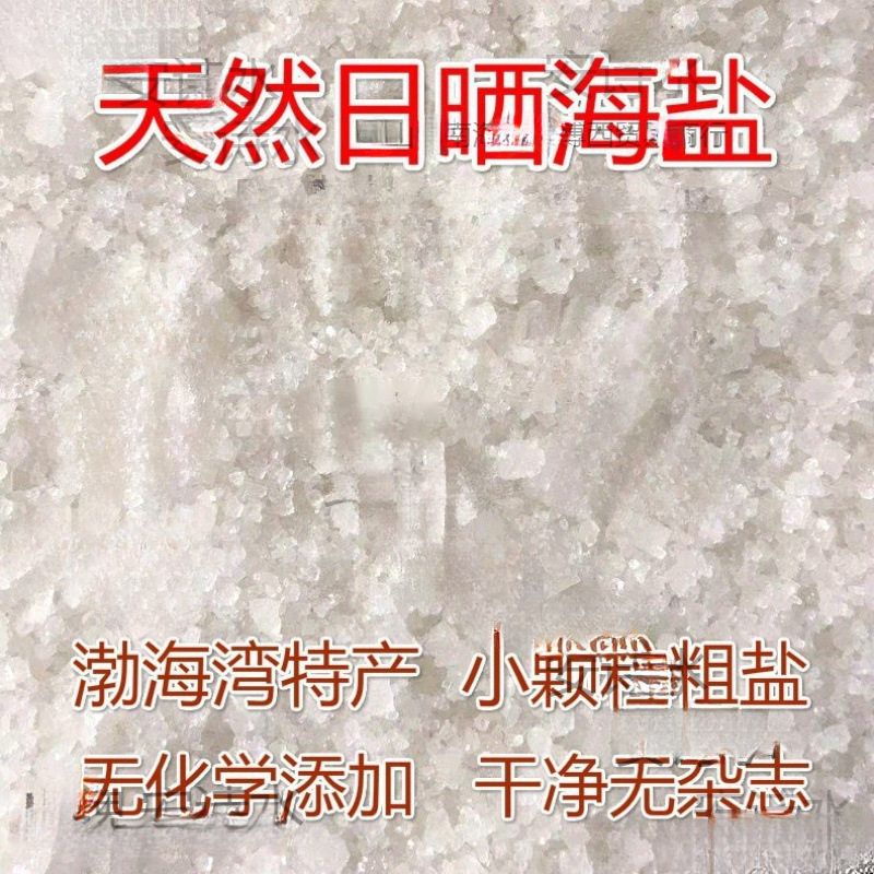 天然日晒海盐粗盐细盐多用途小颗粒大粒盐散装盐沐浴热敷盐批发