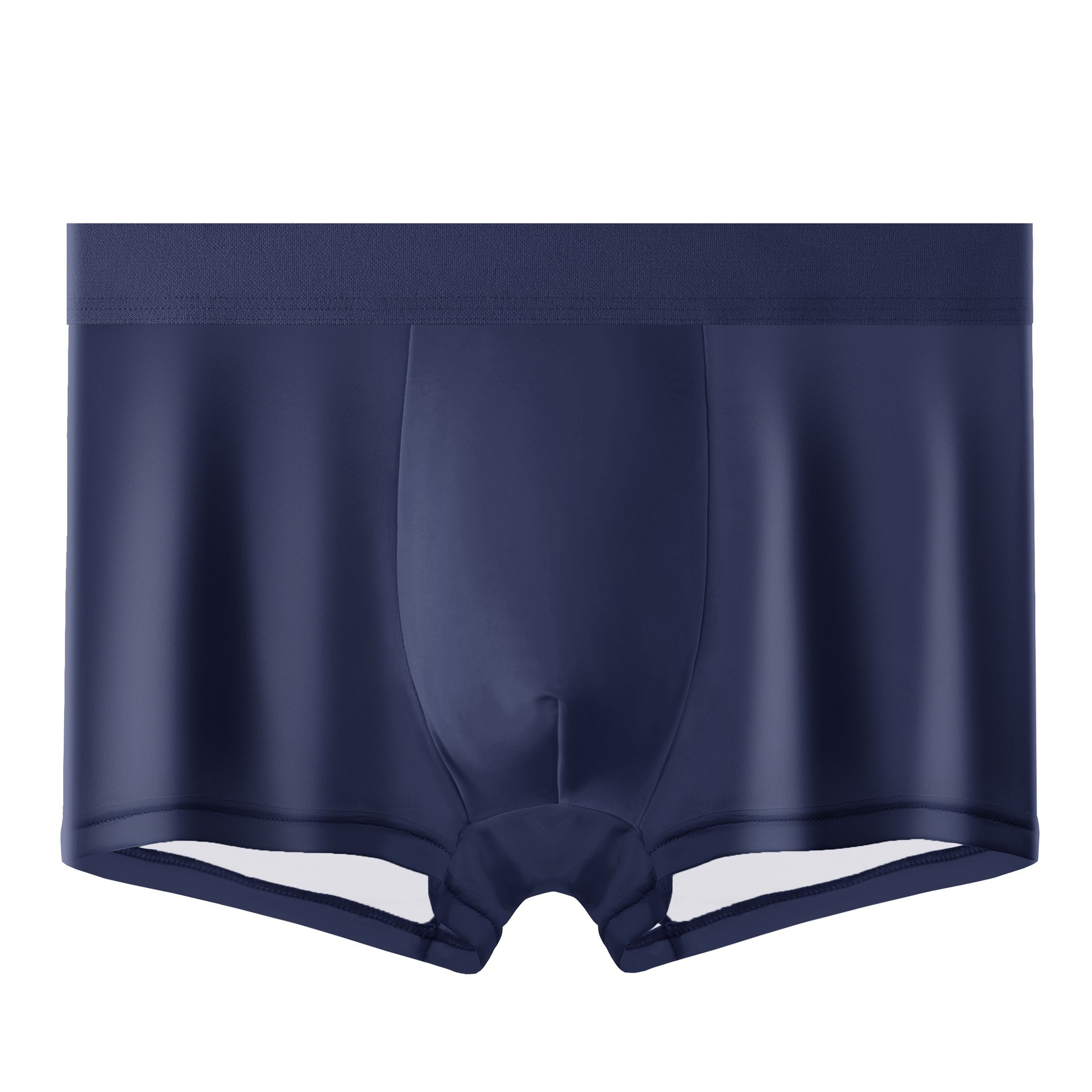 Royal blue [flat angle mid waist ice silk]