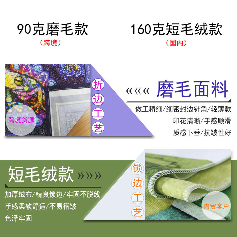 欧美万圣节挂毯背景布涤纶磨毛布装饰高级感节日挂布源头工厂代发|undefined