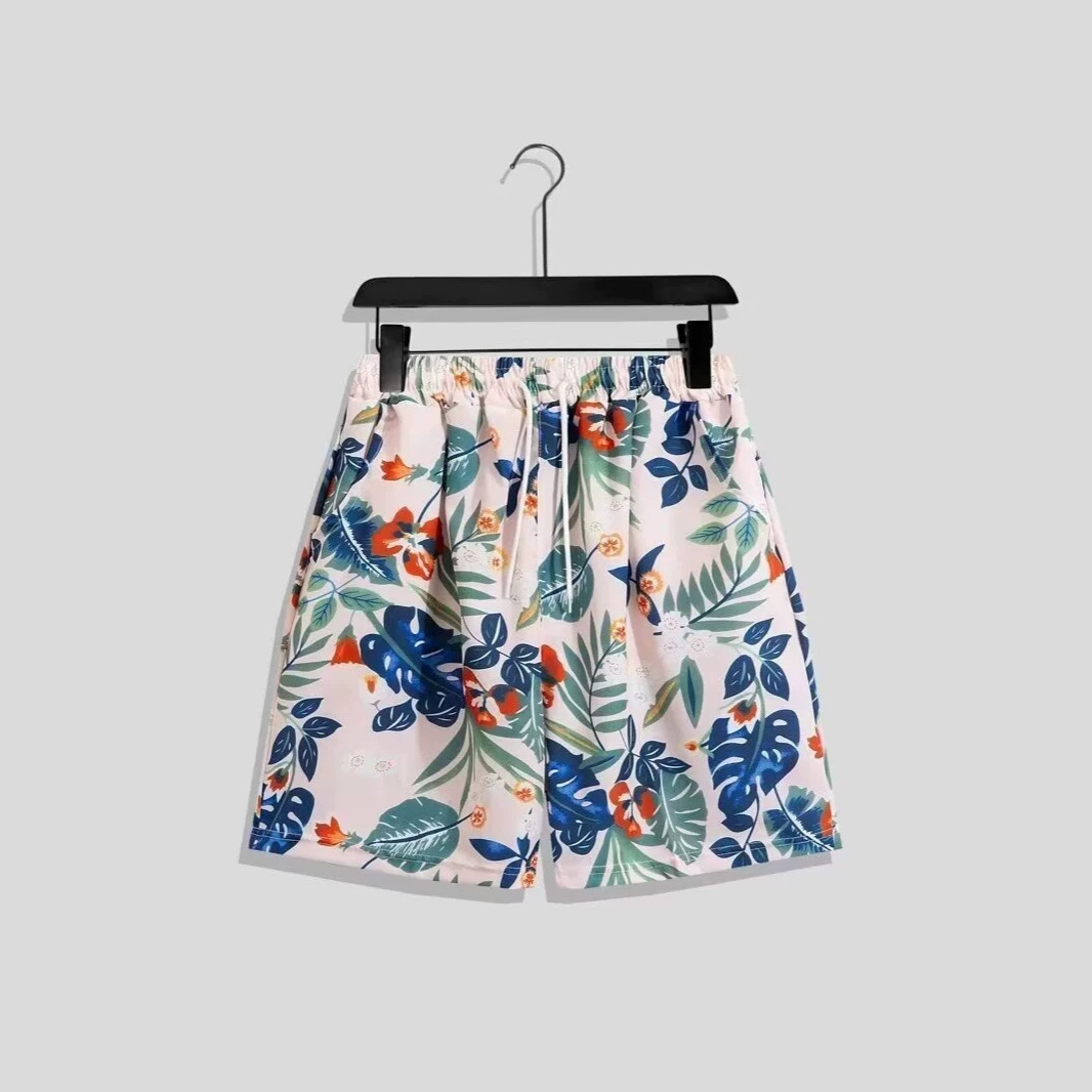 Men's beach shorts, swim trunks, men's five-point shorts, anti-embarrassment, quick-drying, suitable for swimming, loose fit, hot springs, beach.