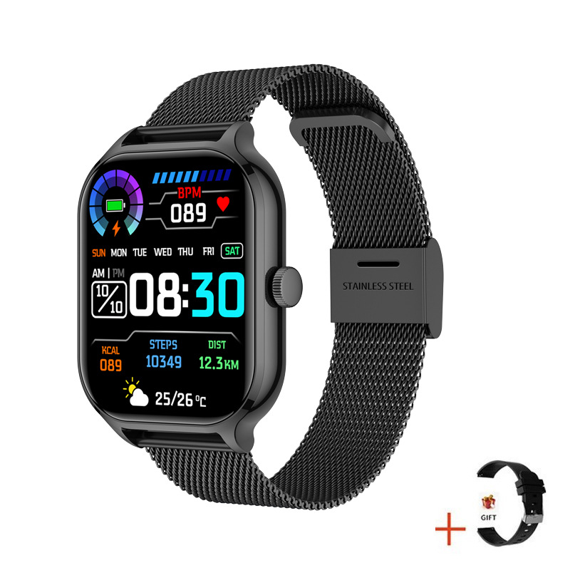 Reloj inteligente Z49 GTS4 con pantalla grande de 2,01", pulsera Bluetooth deportiva con monitor de frecuencia cardíaca