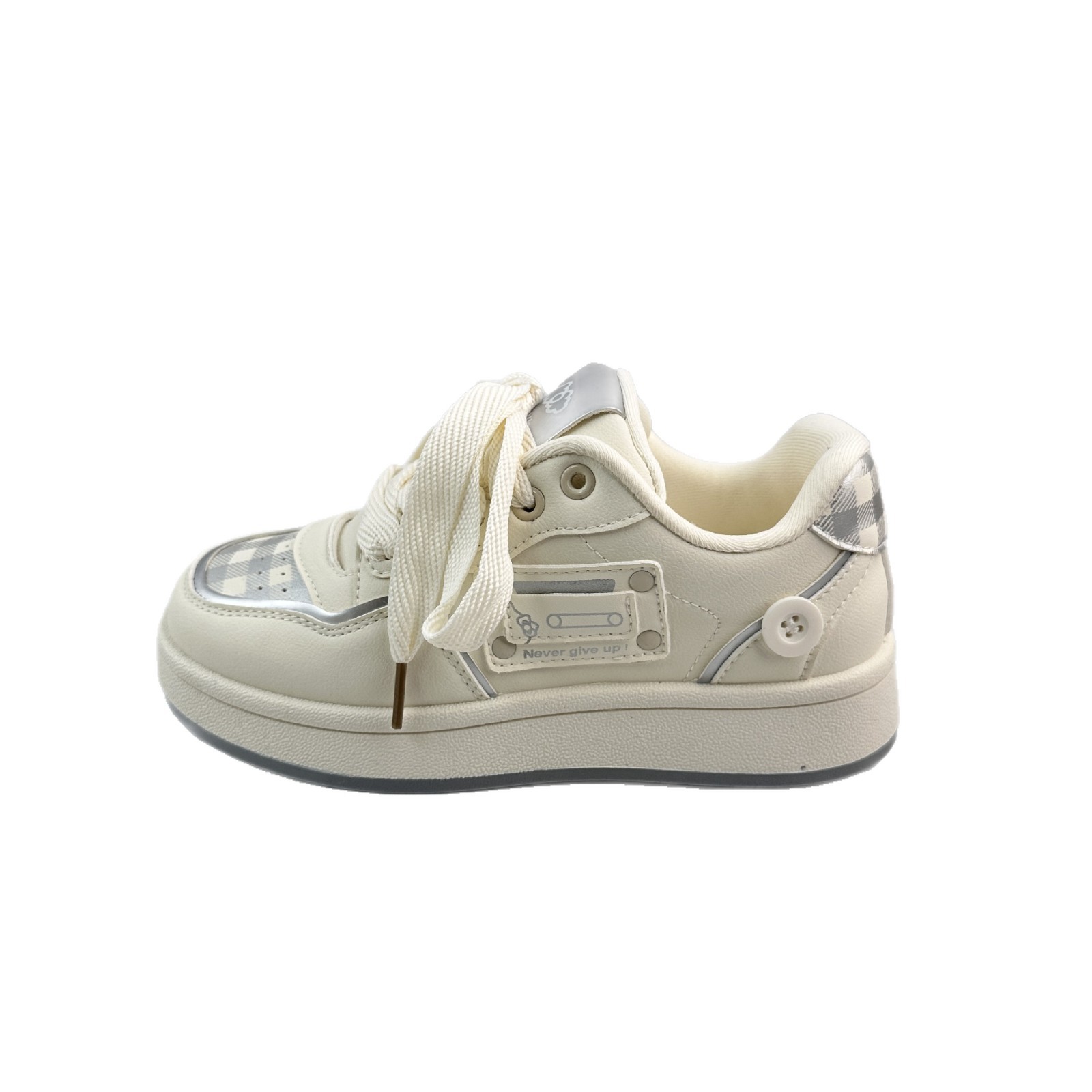 Yuanbo dulce hermana rosa zapatos lindos 2026 primavera estudiantes coreanos zapatos de skate de cabeza redonda zapatos blancos pequeños 2335