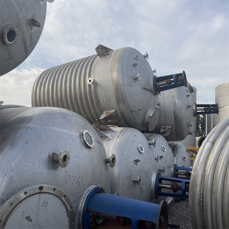 二手外盘管反应釜 立式真空反应设备 二手工业反应设备