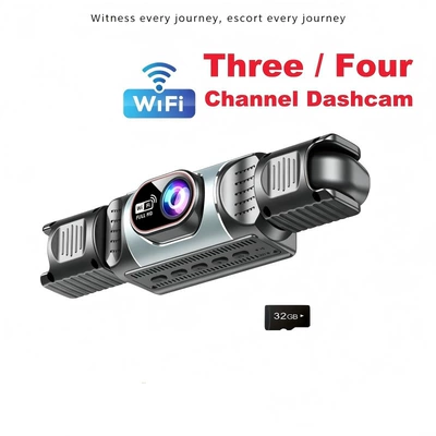 New XC405 triple-channel collision Driving recorder - xc405-triple-lens-wifi-32gb-memory-card