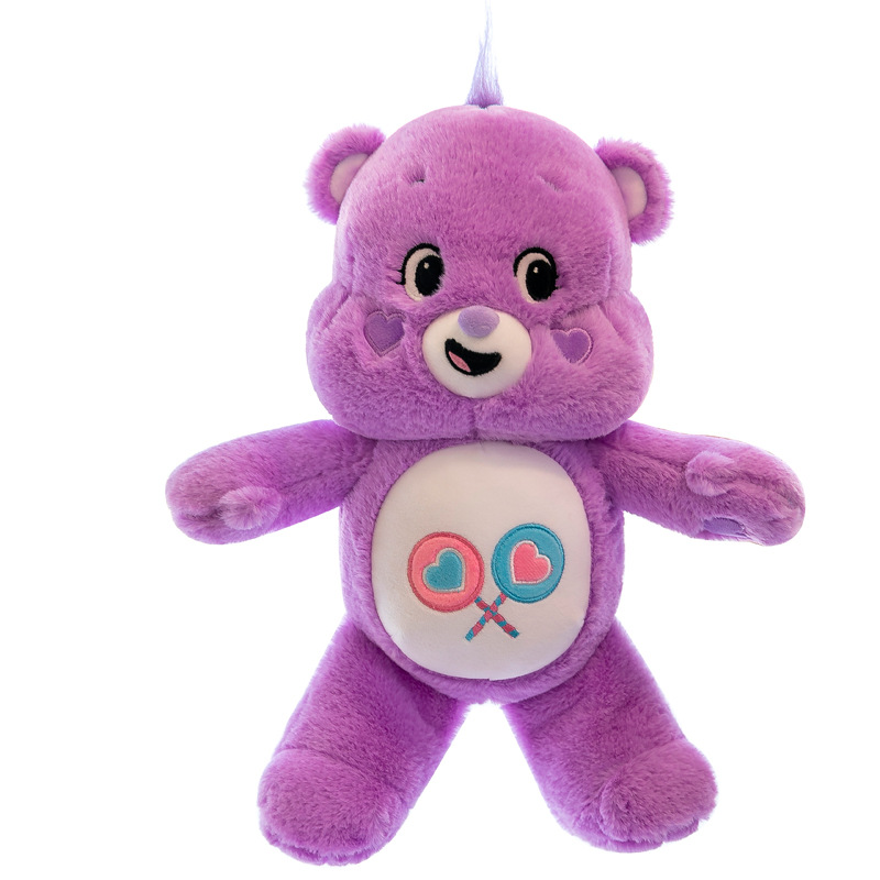 Oso de peluche arcoíris con ojos brillantes, muñeco de peluche, compañero infantil, regalo de cumpleaños, venta al por mayor, elementos arcoíris