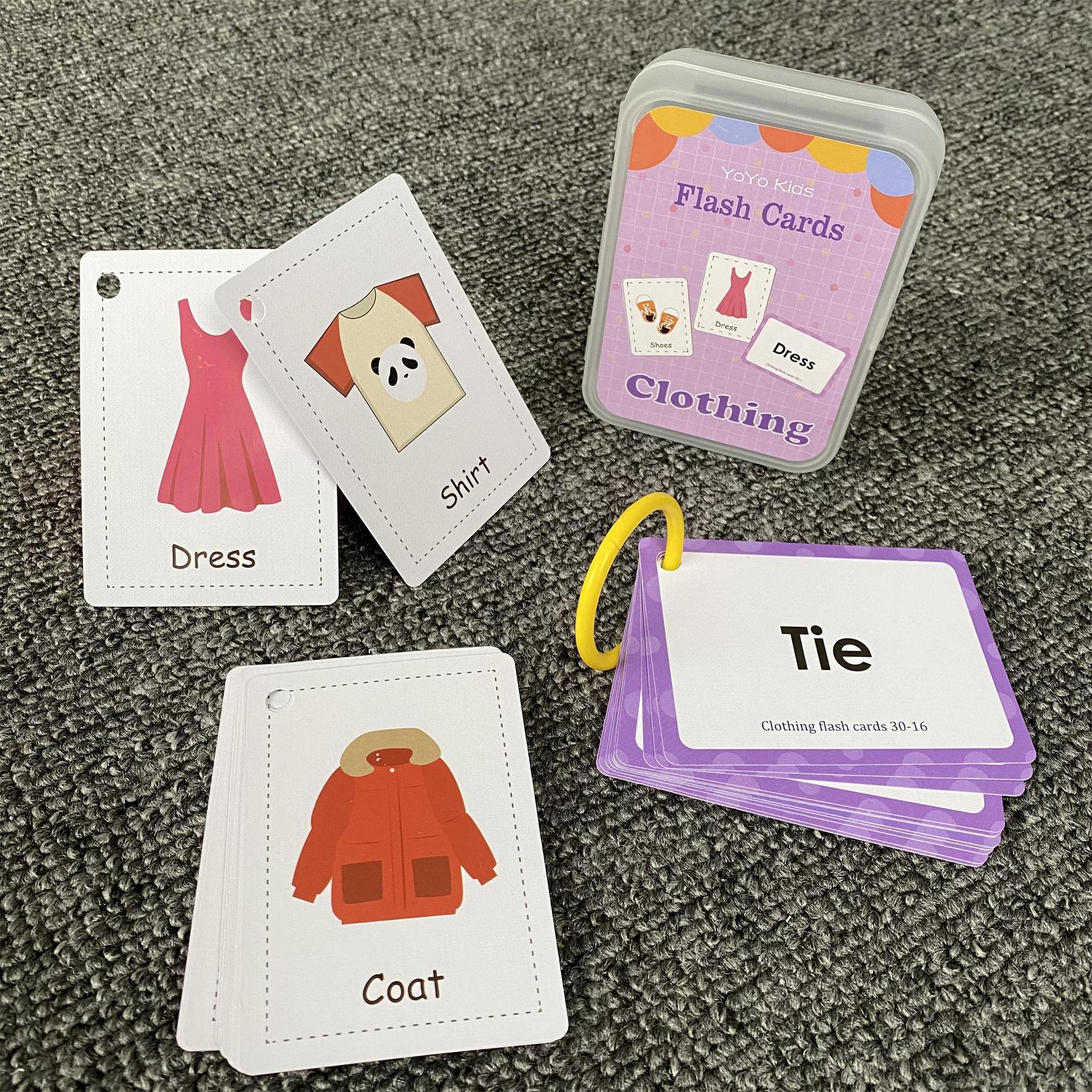 现货批发跨境 22款儿童早教认知英语单词学习闪卡 动物 animals-阿里巴巴