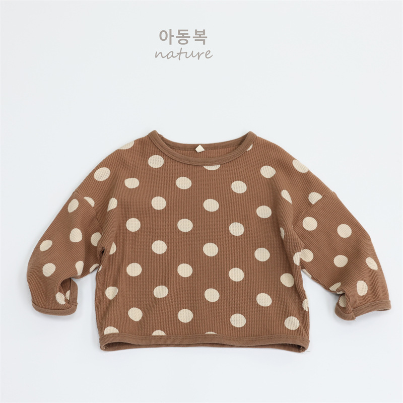 2025 primavera camiseta para niños, jersey para niñas, cuello redondo, manga larga, tops para niños sueltos coreanos, cabello