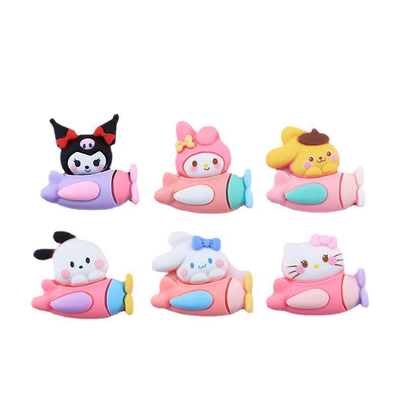 Dibujos Animados creativo animal aviones resina accesorios lindo DIY crema de goma teléfono caso accesorios diadema accesorios material