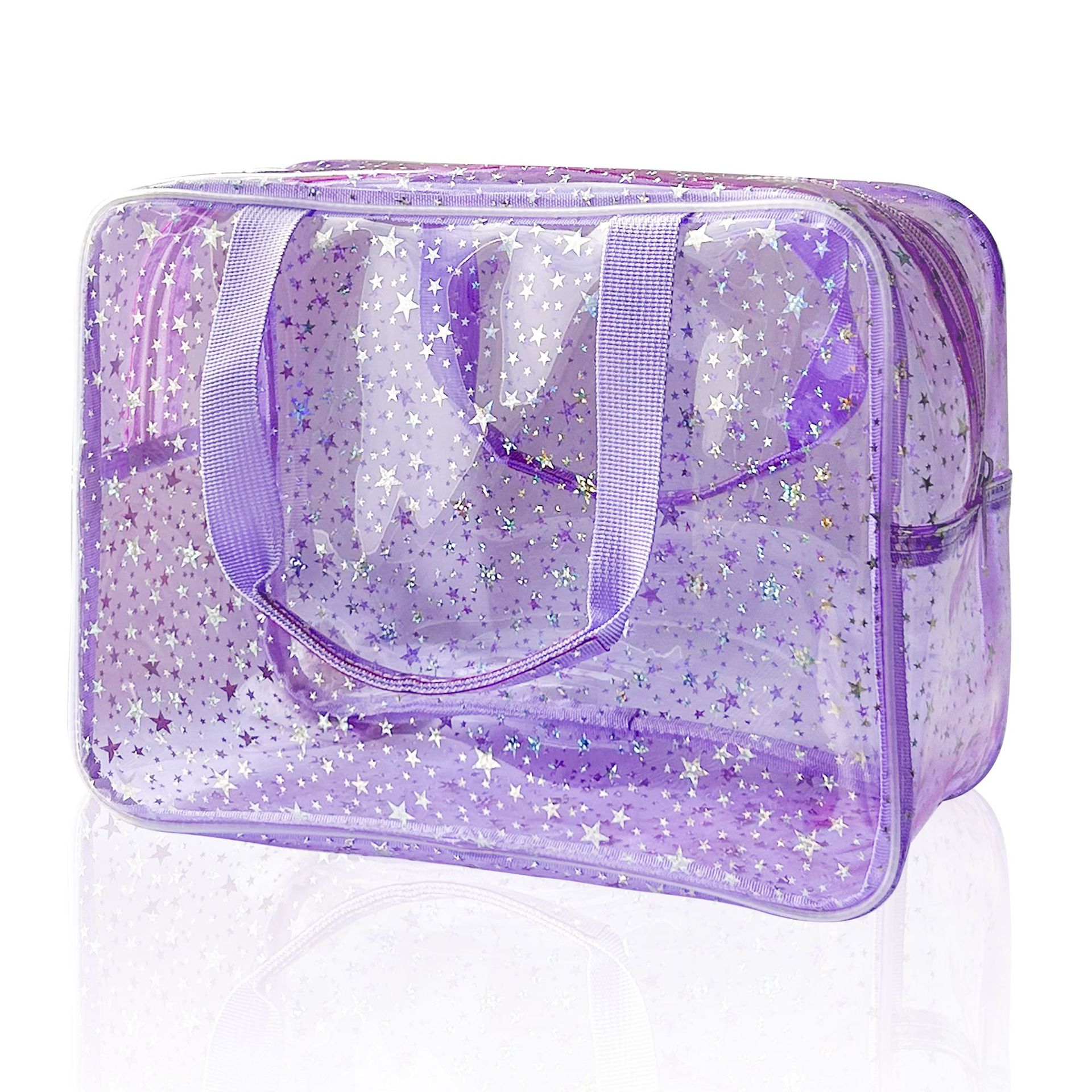 핫세일 여성 가방 화려한 별 무늬 방수 화장품 가방 여성용 휴대용 대용량 고급 여행 세면도구 가방 수납 가방