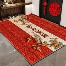 入户门地垫红色地毯门垫家用门口地垫进门防滑高级感玄关喜庆脚垫