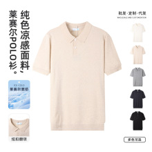 老钱风男装针织短袖polo衫商务上衣男士高级感翻领保罗高端马球衫