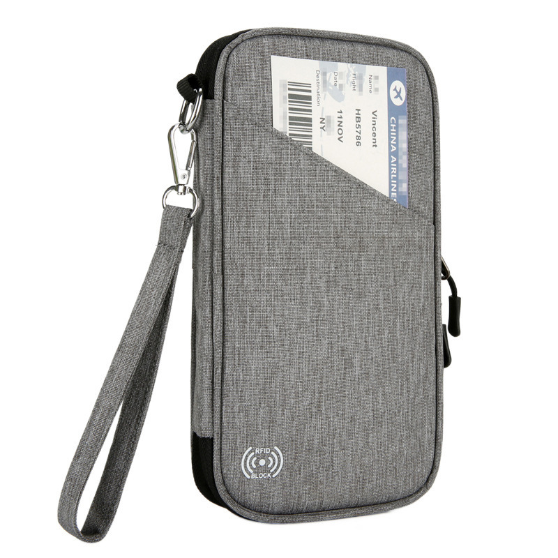 ホット多機能パスポートバッグ大容量家庭収納バッグ旅行防水カードバッグRFID|undefined