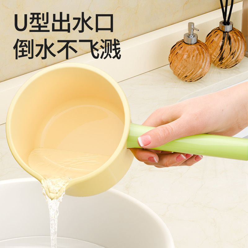 多巴胺长柄耐用浇花浇菜地水勺厨房加厚深水舀子水瓢儿童婴儿洗澡|undefined