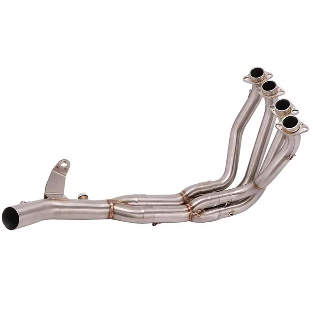 Motorcycle modified exhaust pipe front and rear section connected to the original car rear section carbon fiber exhaust suitable for Kawasaki Z900
