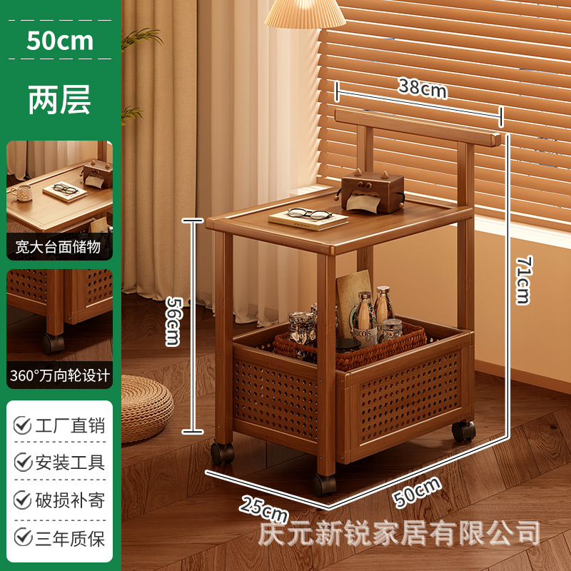中古小推车零食收纳架餐厅客厅可移动茶几沙发侧边置物架家用桌子|undefined