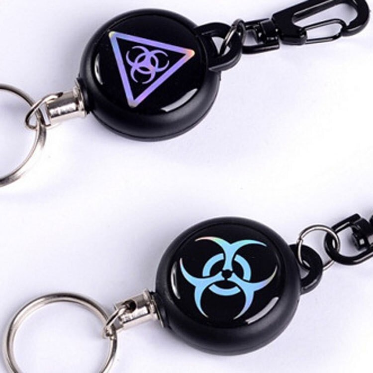 High Resilience Telescopic Anti-Theft Keychain Cross-Border Pendant