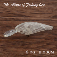 G55 Minnow Body Lure 9.20CM/8.0G No Paint Processable Artificial Lure Transparent Hard Lure Fishing Tackle Bait