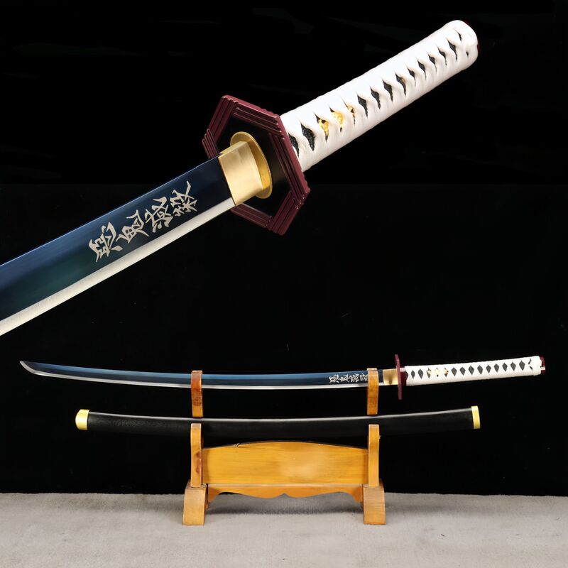 Demon Slayer series anime cosplay props children's toy sword Tomioka, Koibuki, Rengoku, Ryouzan samurai unsharpened blade Demon Slayer series anime cosplay props children's toy sword Tomioka, Koibuki, Rengoku, Ryouzan samurai unsharpened blade