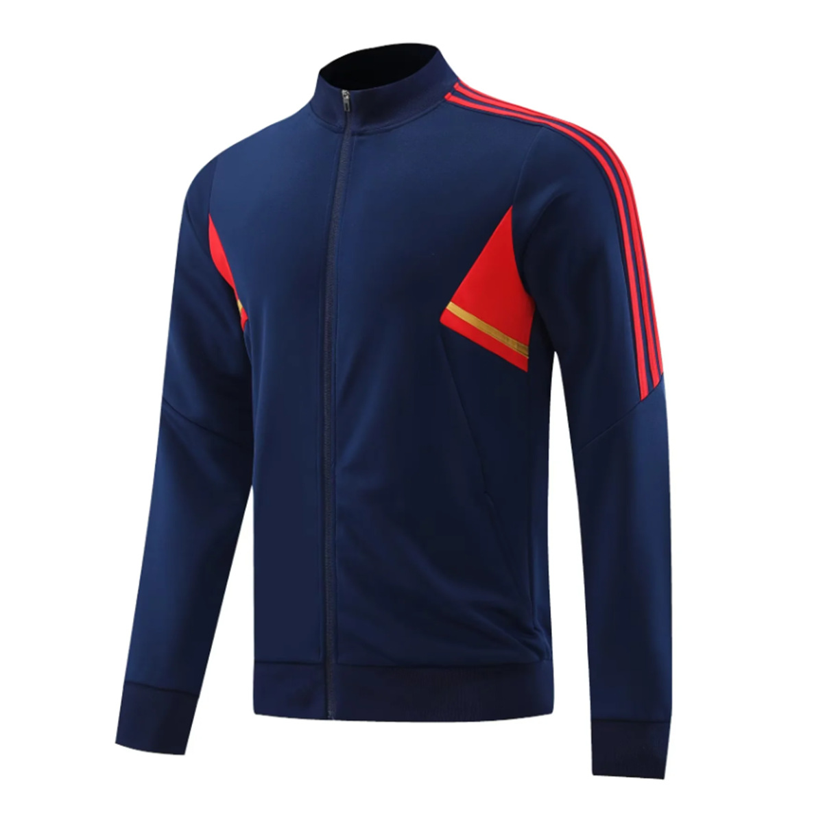 Comercio exterior transfronterizo al por mayor nueva chaqueta de fútbol de manga larga chaqueta de ropa deportiva de otoño y invierno chaqueta fábrica directa