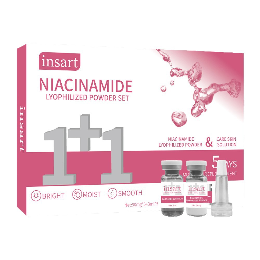 Set de Polvo Liofilizado de Péptido de Cobre y Colágeno, Hidratante, para Cuidado Facial