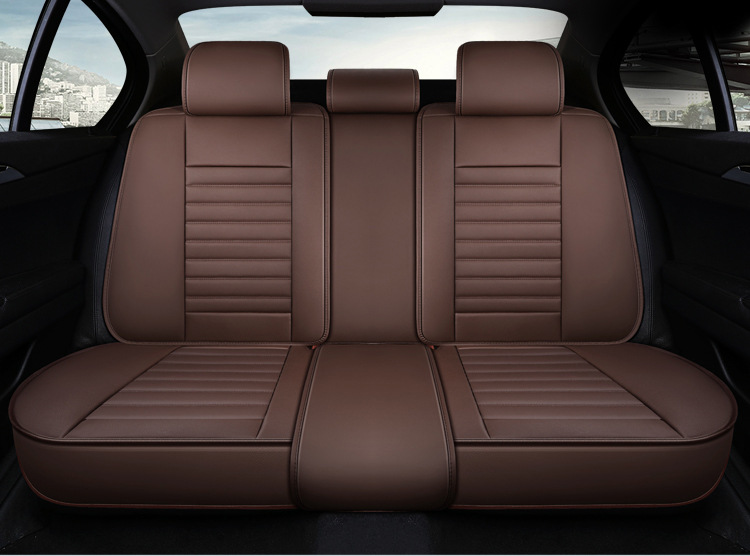 New Diamond-Shaped Full-Surround Full-Leather Solid Waist Car Seat Cushion Manufacturer Wholesale One-Piece Drop-Shipping Car Seat Cover Suitable for All Seasons