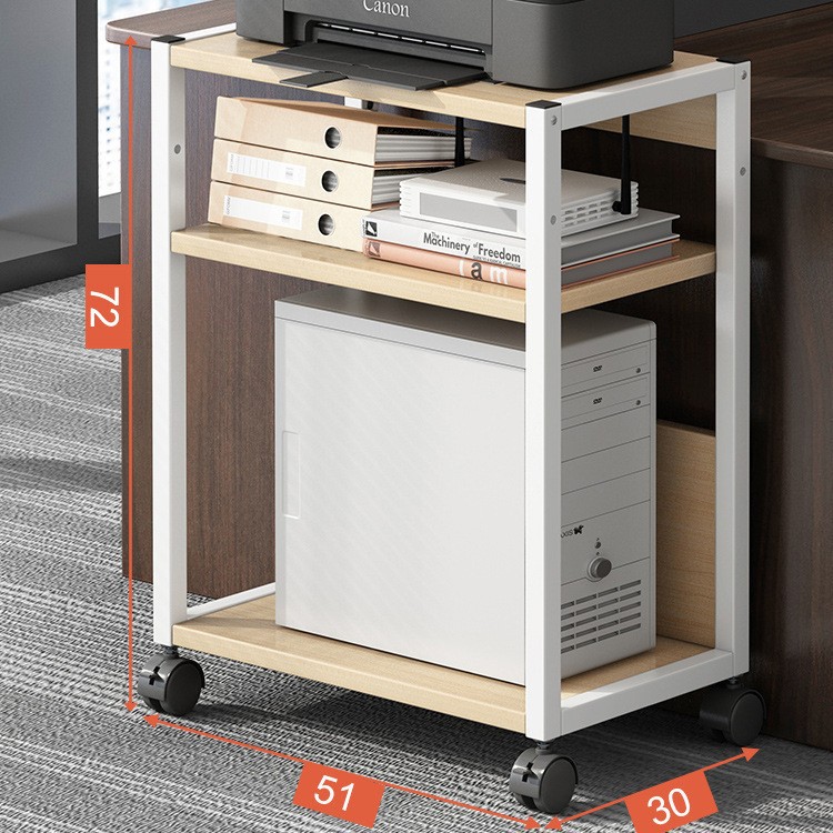Estante de impresora de oficina, soporte móvil de piso, gabinete de almacenamiento, estante de host de computadora, soporte de chasis