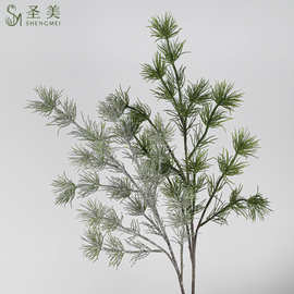 仿真白皮松永生装饰松树枝马尾松绿植华山松松针场景布置摄影道具