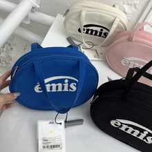 emis包韩国设计代购温柔圆形手提包单肩包简约通勤迷你可爱小包