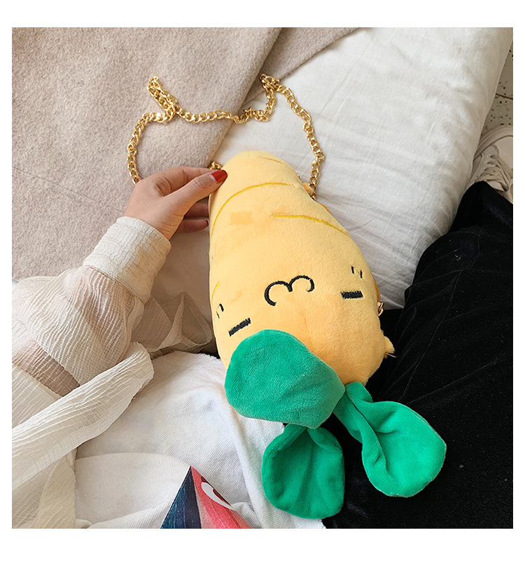 Cute Carrot Shoulder Messenger Plush Bag Wholesale Nihaojewelry display picture 66